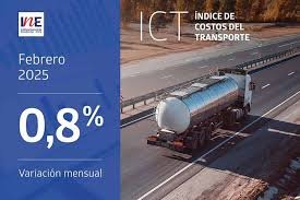 El Índice de Costos del Transporte aumenta un 0,8% en febrero de 2025