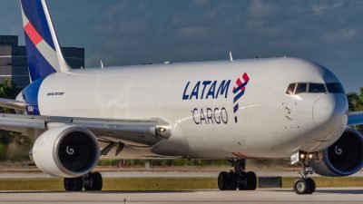 Carga aérea en Chile registra caída del 5,1 % en abril