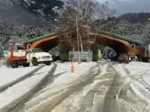 Paso Samoré restringido al transporte de carga