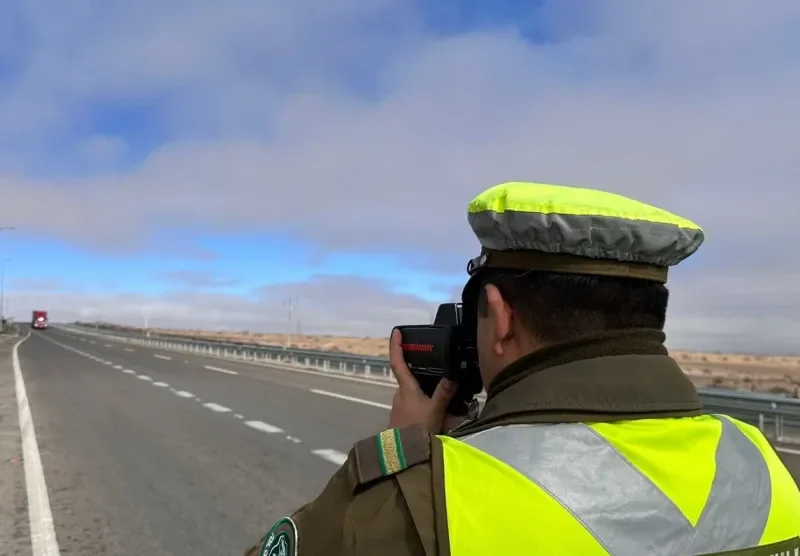 Carabineros refuerza vigilancia en zona de descanso para transportistas en la Ruta 5 Norte