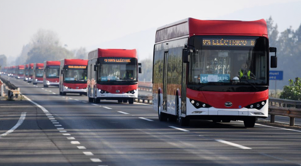 Chile estima que el 68% de su flota de buses será eléctrica para 2030